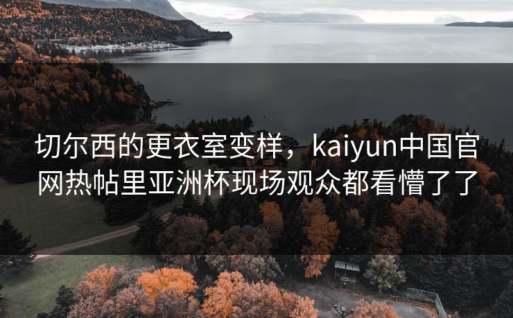 切尔西的更衣室变样，kaiyun中国官网热帖里亚洲杯现场观众都看懵了了